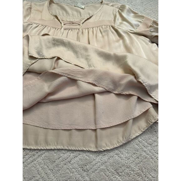 Flannel Australia Pink/Peach Silk Blouse - Picture 5 of 9